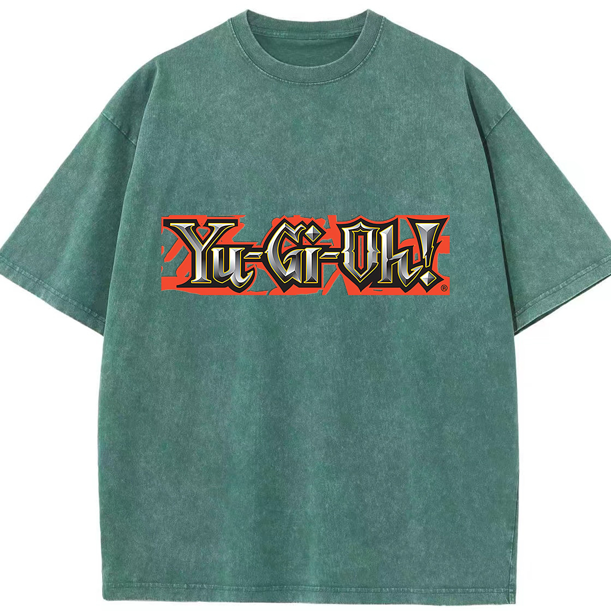 （画像用） 遊☆戯☆王 Yu-Gi-Oh! 綿100% ヴィンテージ風 半袖Tシャツ（フロントプリント）